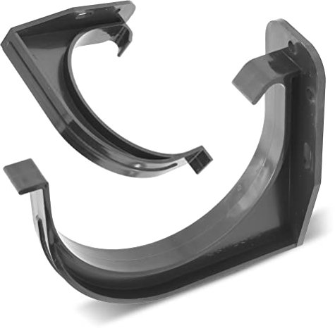 Soporte para canalones, soporte para canalones, soporte para canalones, 125 mm, grafito