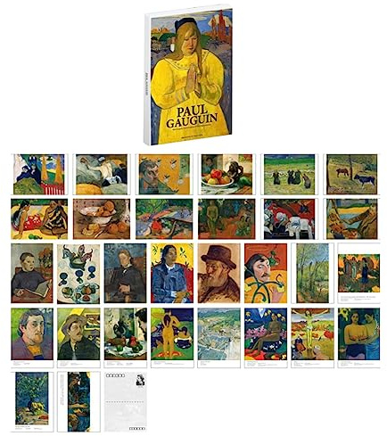 30 Pieces 1 Set de Paul Gauguin Sargent Peint à l'huile Cartes Postales Vintage Européen Classique Message Cards carte de Voeux Vierge Carte Décorative
