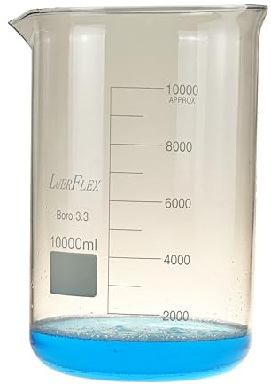 LUERFLEX Borosilicone Glass 3.3 Griffin Beakers 10L Pack of 1