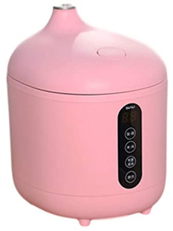 fUfIzU Mini Olla Arrocera Multifuncional, Cocción Rápida con Un Solo Botón, Reserva Inteligente, Mini Olla Arrocera De 0.8L, Mini Olla Arrocera Y Vaporera, Olla Arrocera Pequeña, Olla Múltiple,Rosado
