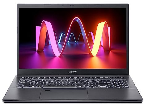 acer Aspire 5 A515-57 Laptop - Intel Core i7-12650H, 16GB, 1TB SSD, Integrated Graphics, 15.6-inch FHD IPS, Windows 11, Iron