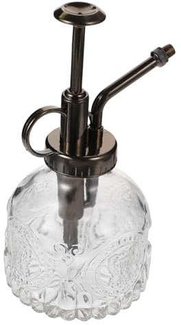POPETPOP Bouteille Vintage pour Arrosage De Plantes Vaporisateur De Jardin avec Tête Bronze pour Plantes Intérieur Et Extérieur Conteneur Transparent avec Eau Visible