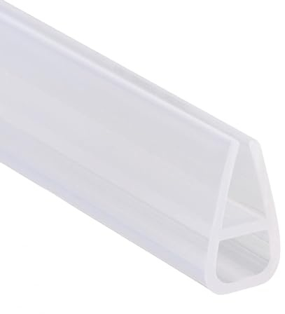 Inscrip Duschdichtung, 2M U förmig Duschtürdichtung Duschdichtung, Wasserabweiser Dusche Glastür, Ersatzdichtung für Dusche, Fensterspaltdichtung, Schwallschutz Abdichtung Leiste (U-8mm)