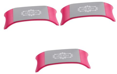 minkissy 3stücke Comfortable Silicone Nagelkunst Armauflage Kissen Für Maniküre Rutschfestes Handkissen Rot Für Nagelstudios Und Schönheitssalons