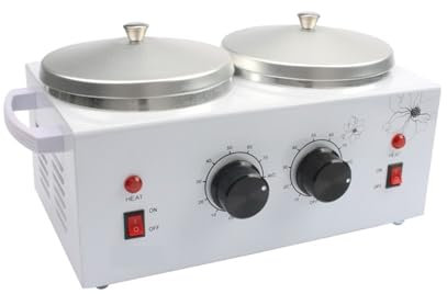 Máquina de fusión Olla de derretir Chocolate de doble tanque comercial, calentador de cera for Fondue, calentador eléctrico de Chocolate caliente, encerador cilíndrico Fuentes de chocolate(220)