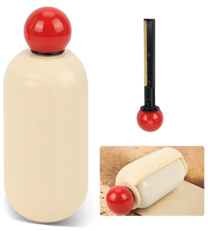 Fiohiros Fusselrolle Wiederverwendbar, Waschbare klebrige Fusselrollen für fusselrolle Tierhaare, Tragbare Mini fusselrolle Kleidung (Weiß)