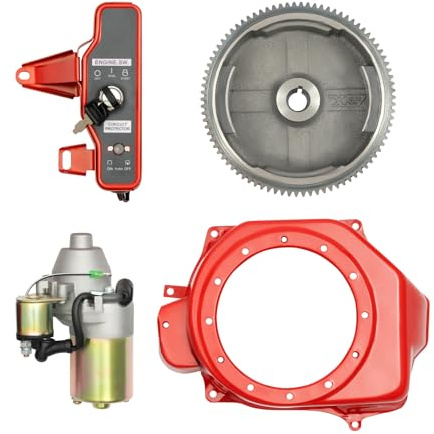 LKHDONG Kit de arranque eléctrico para Honda GX340 11 CV GX390 13 CV, motor de arranque, kit de arranque eléctrico con imán y bobina de carga