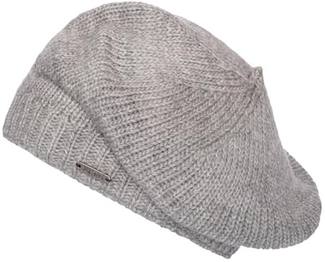 Moshiki | Wolle Beret Baskenmütze JIMPA | Mit Baumwoll-Fleece Band gefüttert | Damen und Herren | 100% Wolle, Futter 100% Baumwolle (KBA)