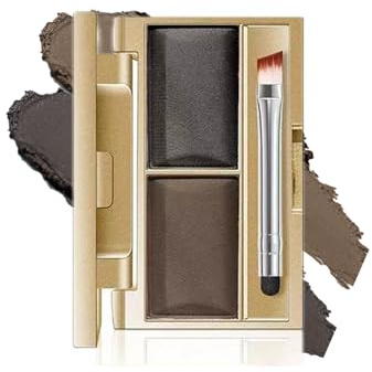 Augenbrauenpuder-Set, 2-farbig, wasserfest, Augenbrauen-Palette, Make-up, um Augenbrauen zu definieren und zu füllen