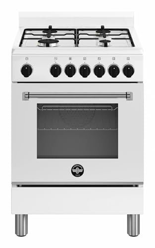 AMN664EBV24 - Cucina a gas con forno elettrico, 60x60 cm, bianco, Classe energetica A