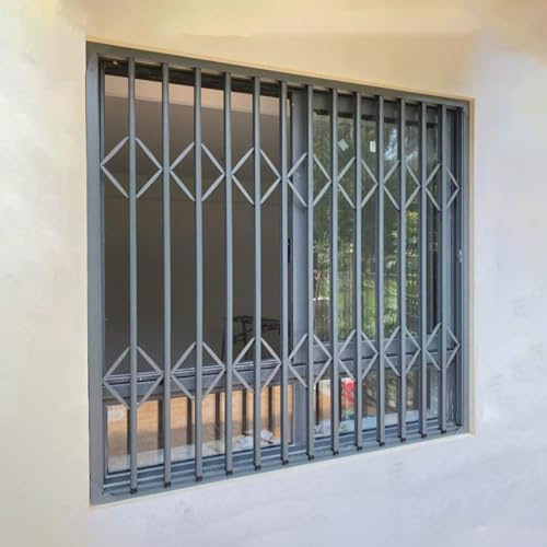Rejas para Ventanas Exteriores Rejas y Rejas de Seguridad para Ventanas Correderas, 50 60 70 80 90 100 120 200 210cm Reja de Seguridad Antirrobo para Ventanas con Cerradura, Reja de Seguridad para Ven