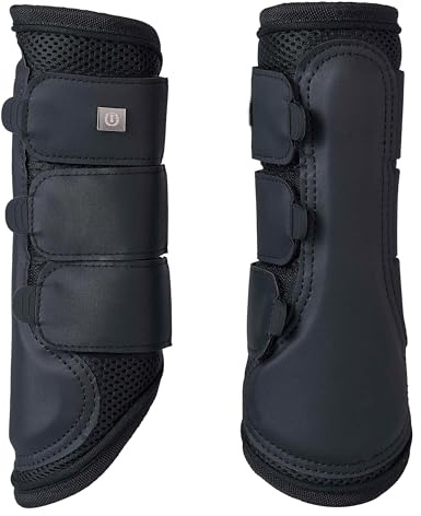 Imperial Riding IRH Cloud Dancer Gamaschen, atmungsaktiv & leicht, feuchtigkeitsregulierend, stoßabsorbierend, Polyurethan, Mesh & Neopren, optimaler Beinschutz für Training & Alltag, Schwarz, Full