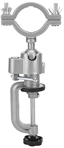 ZenithAur Universal Drill Bracket with 36-43mm Tool Clamp and 0-64mm Bench Mount, Aluminum Alloy Electric Drill Stand for Grinding and Drilling Tasks