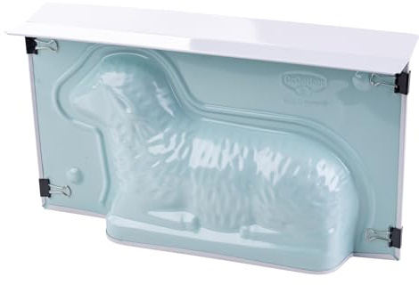 Dr. Oetker Lamm-Backform 3D – Vollbackform mit Antihaft-Beschichtung, inkl. 4 Verschlussklammern, Hitzebeständig bis 230 °C, Made in Germany