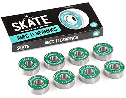 Skatewarehouse Fast Skateboard Kugellager ABEC 11 608z Smooth Premium für Skate Board Stunt Scooter Longboard Rollschuhe Micro Scooter Inline Skates Quad x8 für 4 Räder