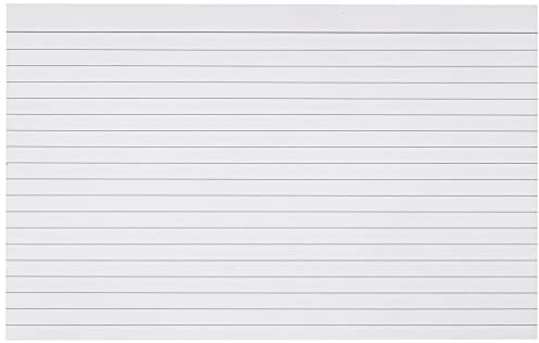 Q-Connect skivkort 203 x 127 mm linjerad feint vit (100-pack)