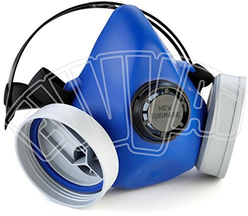 SEMIMASCHERA 2 FILTRI CE EN 140 MASCHERA PROTEZIONE GAS LAVORO ANTINFORTUNISTICA