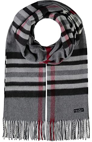 FRAAS Cashmink Schal 56 x 200 cm - Weicher als Kaschmir - Made in Germany - Schal kariert für Damen und Herren - Perfekt für Herbst und Winter Grau