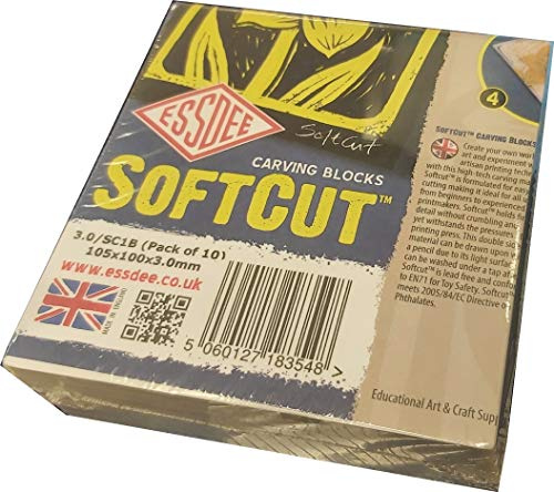SOFTCUT PRINTING BLOCKS - 100x100x3mm (pack 10)