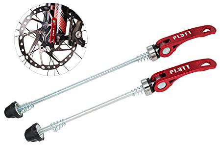 PLATT Fahrrad-Radnaben-Spieße, MTB-Schnellspanner, Vorder- und Hinterachse, passend für Rennrad, Mountainbike, BMX (1 Paar)