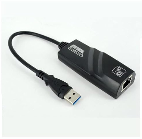 Ziyan USB3.0 till RJ45-adapter, USB-nätverksadapter 10/1000 Mbps, Gigabit Ethernet LAN