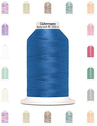 Nähmit - Gütermann Bulky Lock 80 Bauschgarn 1000m Rolle Overlockgarn (19-322)