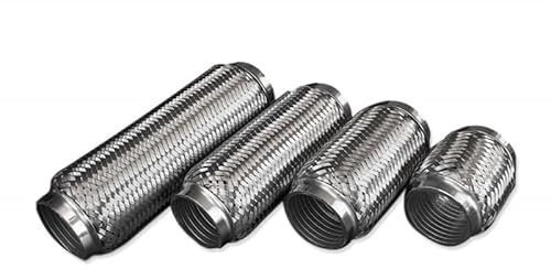 fmic.eu PERFORMANCE Tubo flexible universal de tubo flexible de escape universal para el uso del coche para el sistema de escape de 63 mm de longitud Diámetro: 100 mm