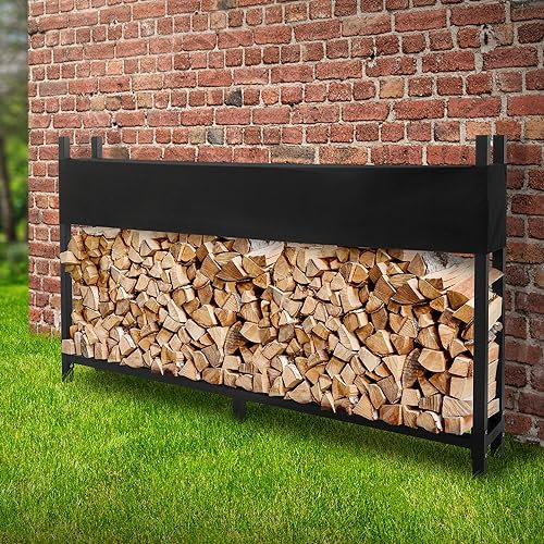 ML-Design Portalegna da Esterno con Copertura 200x25x115 cm in Acciaio Antracite Scaffalatura per Legna da Ardere in Metallo con Coperchio Scaffale da Giardino 0,8m³/1,3 SRM Scaffale per Legnaia