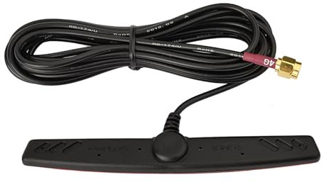 Superbat Antenna 4G LTE Auto Impermeabile Omnidirezionale con Montaggio Adesivo Cavo RG174 3m SMA Maschio per Veicoli, Hotspot Router, Gateway Cellulari