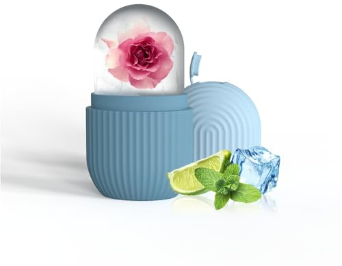 YHDVOYAG Ice Roller Gesicht, Silikon Wiederverwendbares Facial Eisroller für Gesicht und Augen, Anti-Aging Falten Straffen, Pore Verkleinern, Schwellungen Reduzieren, Dunkle Ringe Entfernen