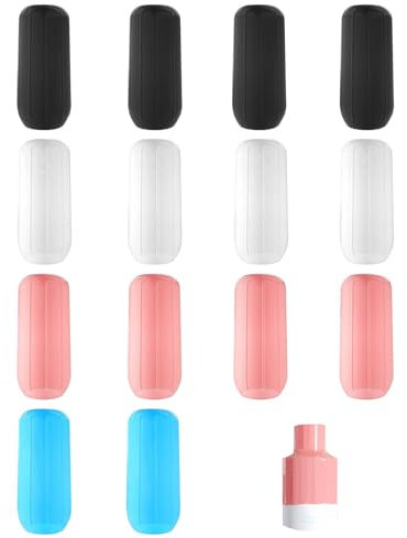 14 Pezzi Manicotti per Bottiglie in Silicone da Viaggio – Manicotti Elastici da Viaggio, Riutilizzabili, Durevoli e a Prova di Perdite, Ideali per Prodotti da Toeletta (Bianco, Nero, Rosa, Blu)