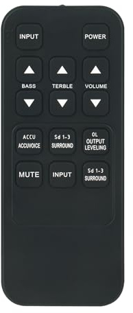 VINABTY New Remote Control Replacement fit for ﻿ZVOX Speakers AV-200 AV-205,AV157,AV200,AV205,OMNI, SOUNDBASE 420,SOUNDBASE 570, SOUNDBASE 670,soUNDBASE 770,SoUNDBASE 870 Remote Controller