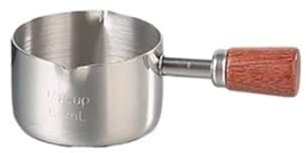 Gravy Boat Pepper Sauce Cup with HandleFrench FriesKetchup Dish304 Stainless Steel SeasoningSalad DressingSteak Sauce Cup Gravy Boat Fat Separator(Small)