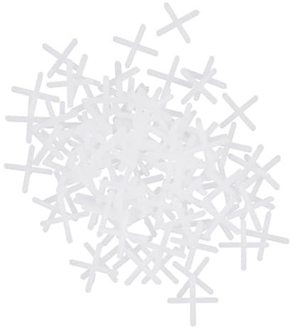 DOITOOL 1000pcs Tile Levelling System Cross Card 2mm Ceramic Tile Spacers Grout Spacers for DIY Professional Floors/Walls