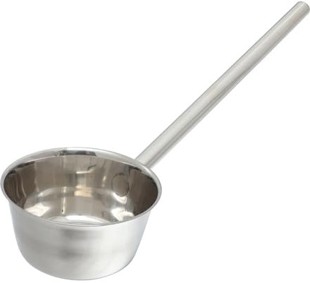 HEALEEP Cucharón Sopero De Acero Inoxidable Para Agua De Cocina Cucharón Para Sopa Mango Práctico