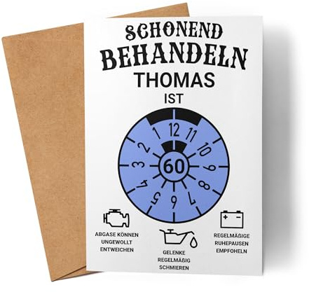 Kiddle-Design Personalisierte Geburtstagskarte 18. Geburtstag, Schonend behandeln Wunschname ist 18, 18ter Geburtstag Lustiges Geldgeschenk Frau Mann Oldtimer, Karte Geburtstag