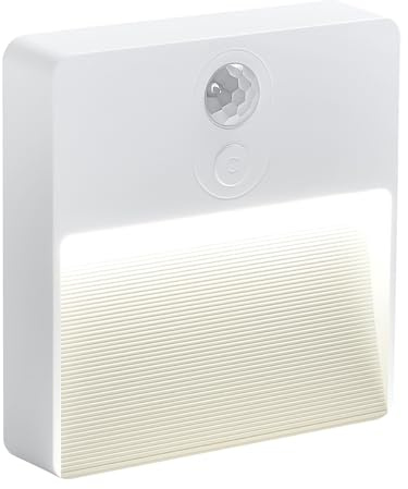 Enwye Veilleuse avec détecteur de Mouvement, luminosité réglable, 5 Couleurs réglables, éclairage d'escalier intérieur, Chambre, Couloir, escaliers