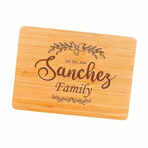 Tagliere Personalizzato – Tagliere per Salumi Inciso, Regalo Perfetto per Matrimonio, Fidanzamento O Cerimonia di Inaugurazione per Coppie, Spose & Famiglia