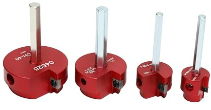 HFS(R) 4 Pcs PVC Pipe Reamer Tool, 1、1-1/4、1-1/2、2 - Fits 1/2 Drill, PVC Fitting Saver & Plastic Pipe Fitsting Reamer Socket Saver Plumbing Tool for Schedule 40 Plastic Pipes