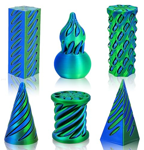 Chennyfun 6Pcs Spiral Cone Fidget Toy Set, 3D Printed Impossible Cone