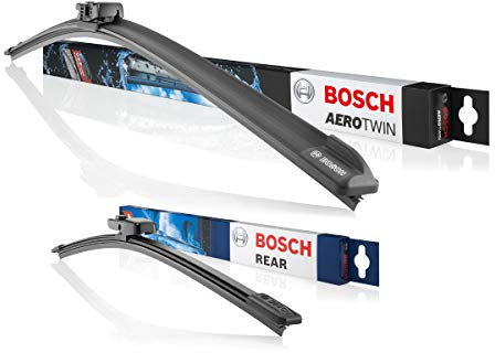 Bosch Scheibenwischer Heckwischer Vorne + Hinten, Aerotwin A862S + Aerotwin A331H , Wischer Scheibenwischerblätter Set für Frontscheibe und Heckscheibe, Passend für - SKODA KODIAQ (NS7, NV7, NS6)