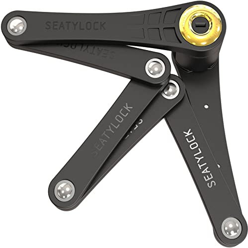 FoldyLock Forever Fahrradschloss mit Schlüssel – Patentiertes Faltschloss mit Halterung - Testsieger Sold Secure Gold Fahrrad Zubehör - Hohe Sicherheit für City Bikes und eBike – 90 cm