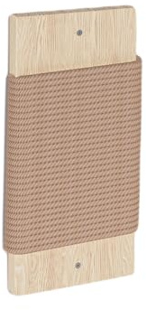 Katzenkratzbrett Kratzbrett Wandkratzbrett Kratzmatte Holz und Sisal 40 x 19 cm Wandmontage (Katzenkratzbaum hängend)