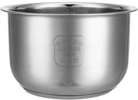 Ciieeo Arroz Pot Interior Acero Inoxidable Olla Interior 2L Copa Arrocera Tanque Interior Revestimiento Cocina Contenedor Cocina Olla Interior Eléctrica
