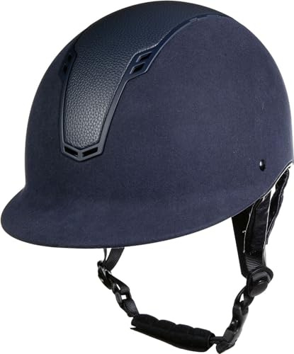 HKM Unisex – Erwachsene Wien Style Reithelm, Dunkelblau/Dunkelblau, L