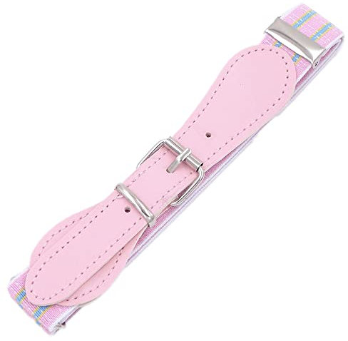 Blausky Kinder Gürtel,Einstellbarer Gürtel,Geflochtener Elastischer Gürtel,Unisex Kindergürtel,Stoffgürtel mit Metallschnalle,Verstellbare Stretchgürtel,für Jungen mädchen,2.5 cm Breit,Rosa A