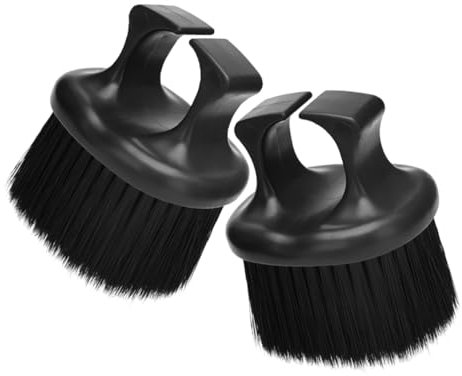 SOESFOUFU 2stücke Bartbürste Haarreinigungsbürste Mit Weichen Borsten Für Bartpflege Und Haare Styling Tragbare Bartpinsel Mit Finger Griffdesign
