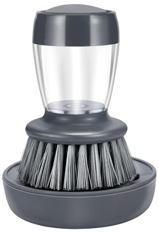 Soap Palm Brush Storage Set, 1 Piece Kitchen Brush with Bracket for Cleaning Pots, Pans and Sinks Scrub Brush Kitchen Scrub Brush