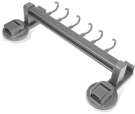 LABRIMP Soporte Para Ventosas De Cocina Organizador De Gancho Ventosa Estante De Ducha Para Baño Gancho De Secado Colgador Para Lavabo