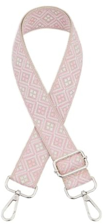 Anevous Verstellbarer Schultergurt, Taschengurte für Taschen, Ersatz Schulterriemen, Tragegurt zum Wechseln für Damen Crossbody Canvas, Tasche Handtasche, Silberne Schnalle,Rosa